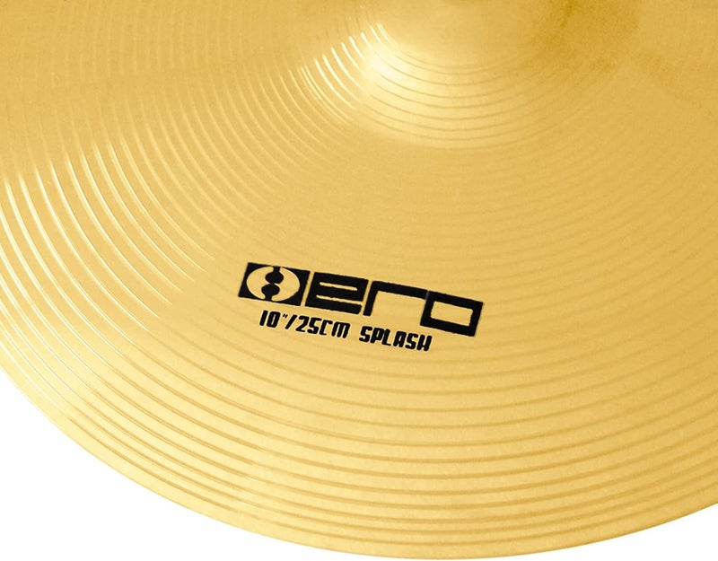 Arborea 10"Splash Cymbal Golden Practice Drum Cymbal for Drum Set - Image 5